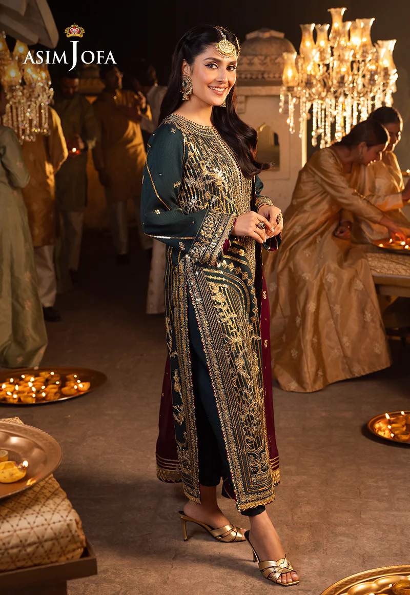 AJSH-20 EMBROIDERED RAW SILK 3 PCS - Image 8