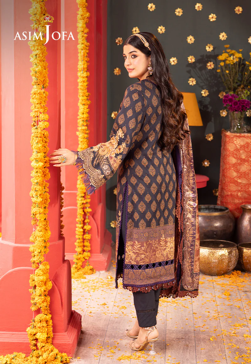 Ajso-04 Unstitched 2 Pcs Shirt Trouser - Image 3