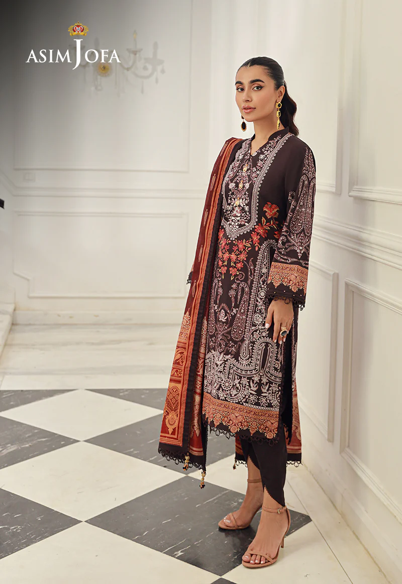 Ajso-17 Unstitched 2 Pcs Shirt Dupatta - Image 4