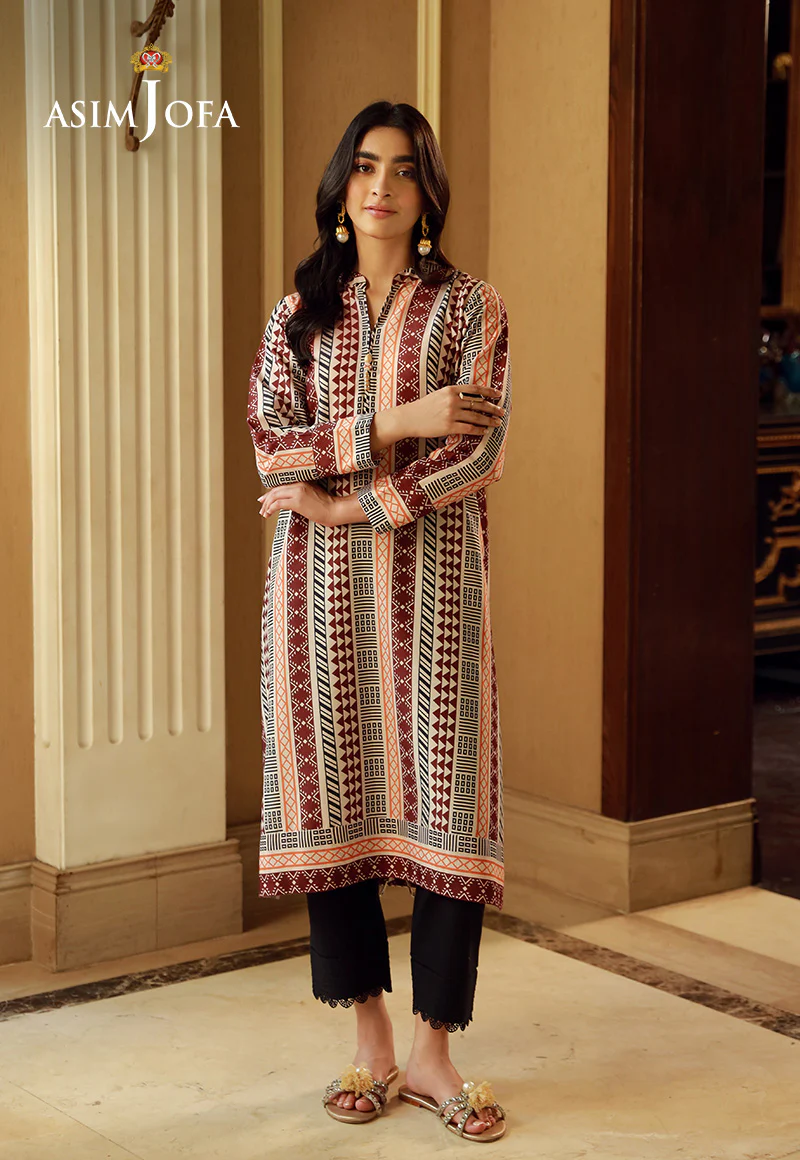 AJSS-05 PRINTED RAW SILK 1PC - Image 3