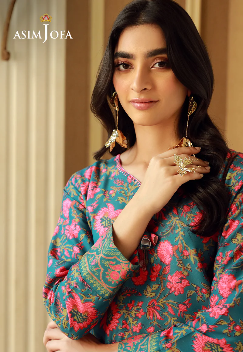 AJSS-08 PRINTED RAW SILK 1PC - Image 4