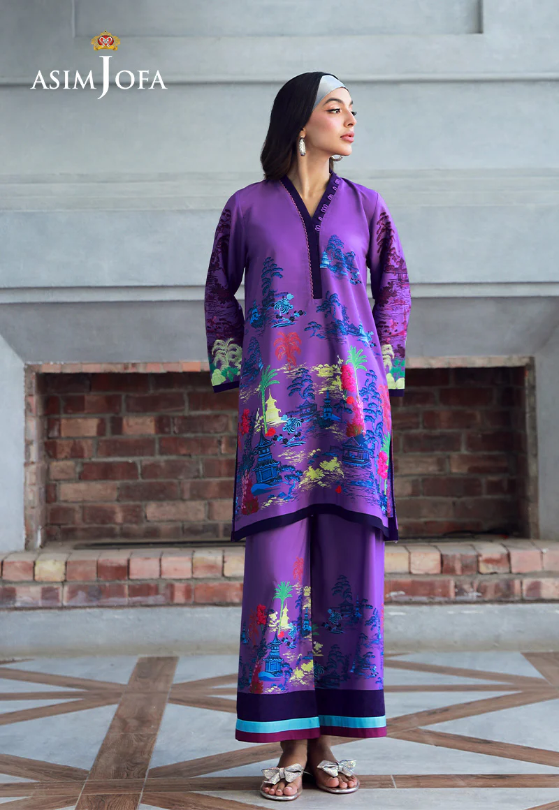 AJSS-12 PRINTED RAW SILK 2PCS - Image 3