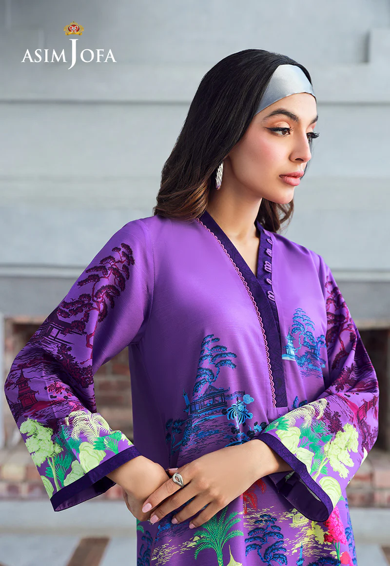 AJSS-12 PRINTED RAW SILK 2PCS - Image 5