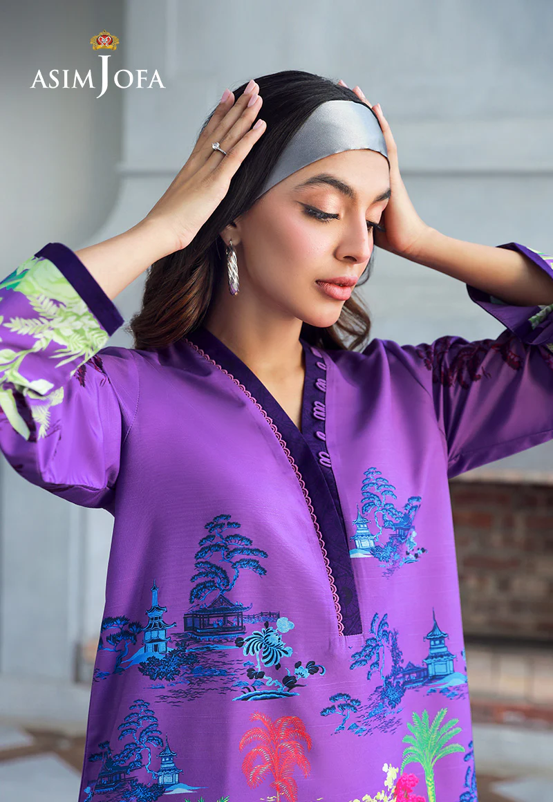 AJSS-12 PRINTED RAW SILK 2PCS - Image 6