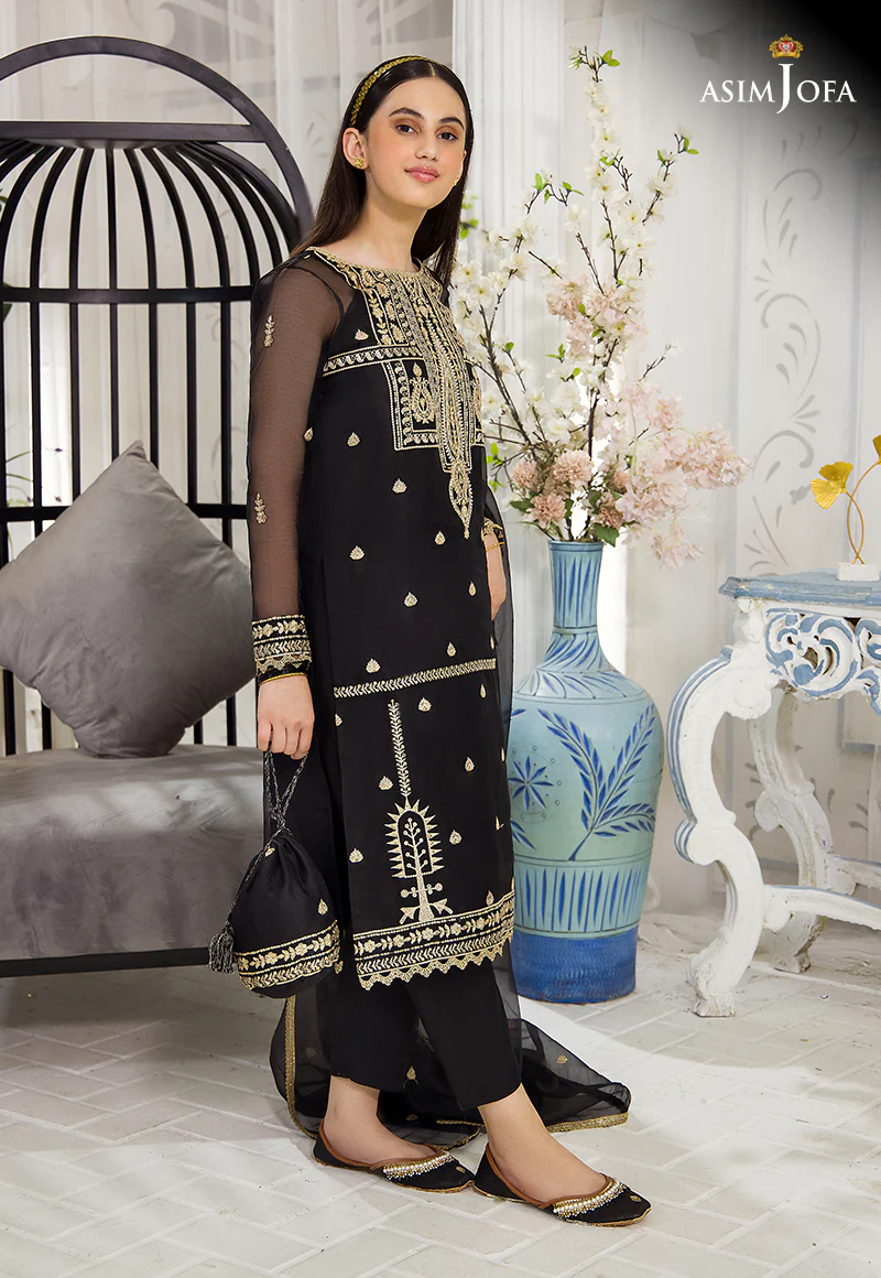 AJTF-06 EMBROIDERED ORGANZA 3 PCS - Image 5