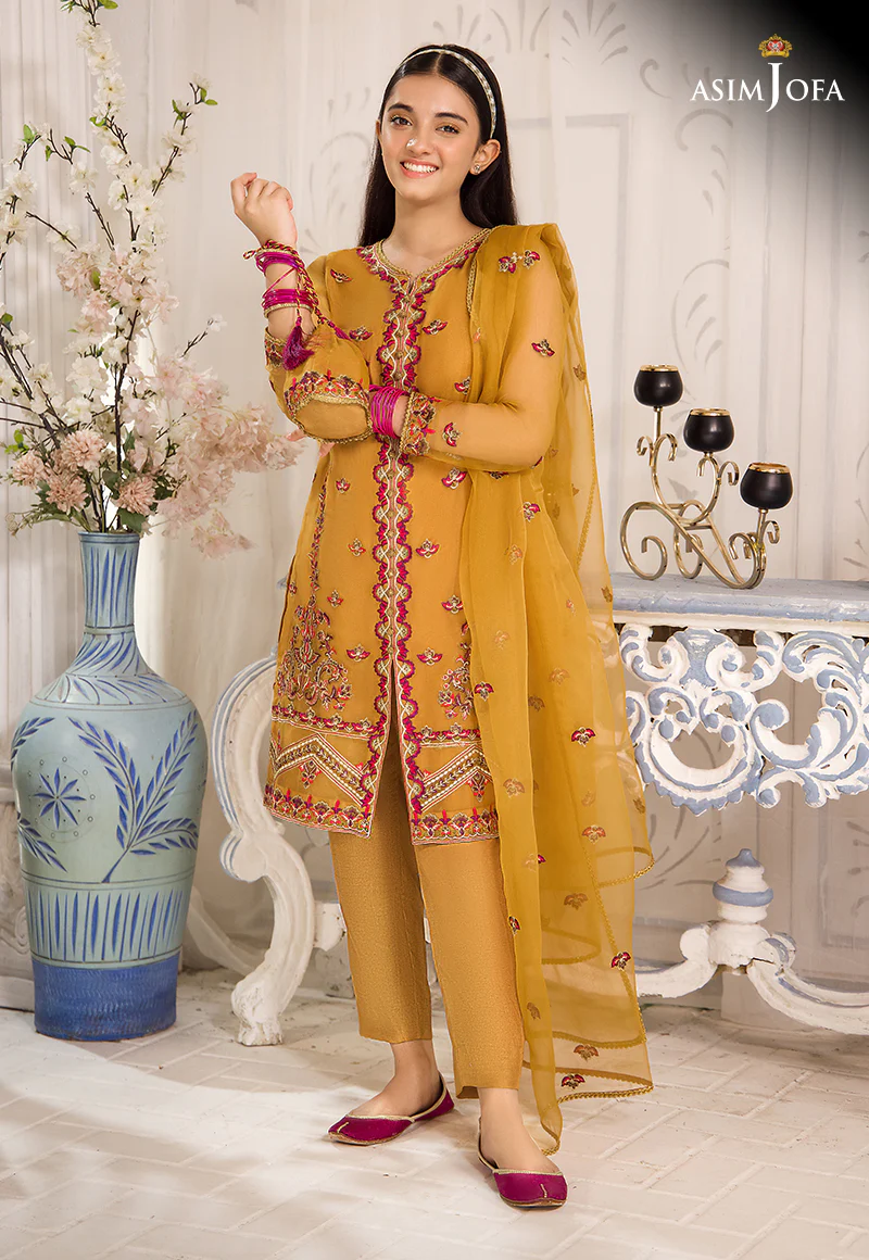 AJTF-09 EMBROIDERED ORGANZA 3 PCS - Image 3