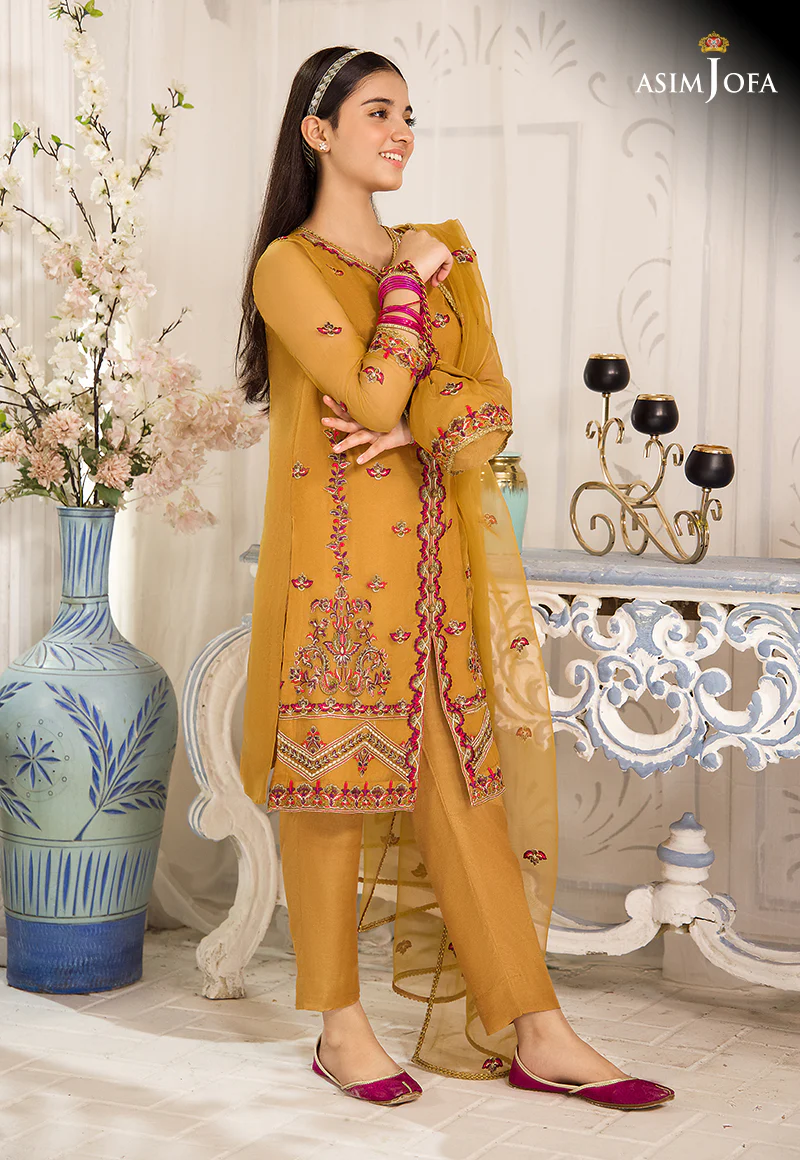 AJTF-09 EMBROIDERED ORGANZA 3 PCS - Image 4