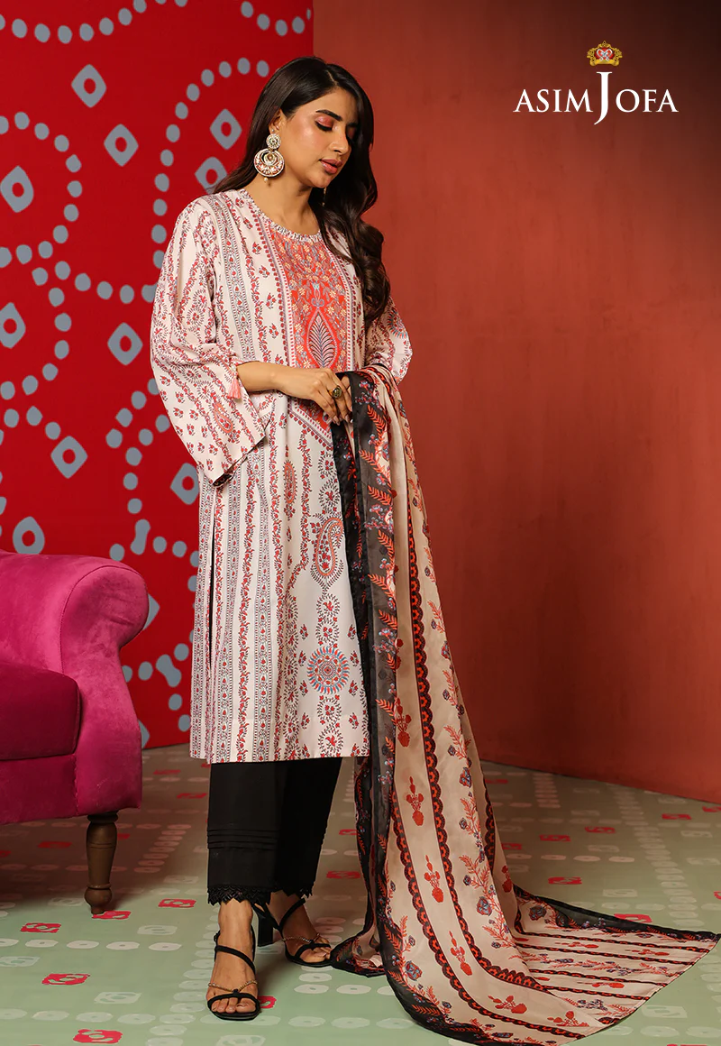 AJTM-09 - 2 PCS PRINTED GEORGETTE SILK 2 PCS - Image 3