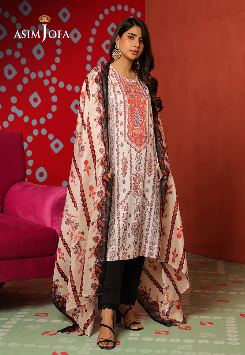 AJTM-09 - 2 PCS PRINTED GEORGETTE SILK 2 PCS - Image 4