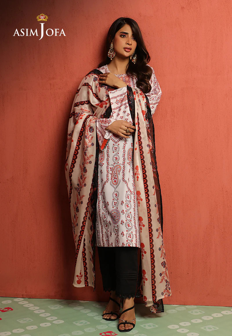 AJTM-09 - 2 PCS PRINTED GEORGETTE SILK 2 PCS - Image 8