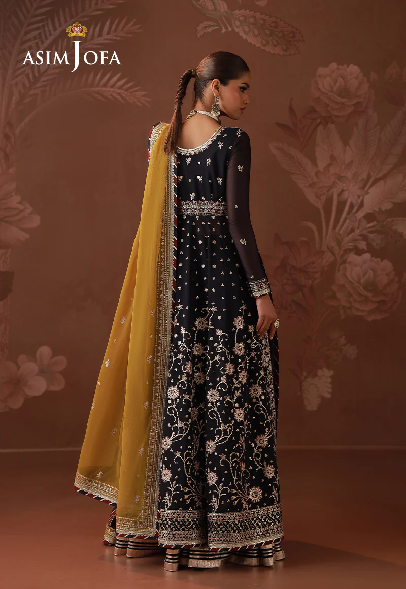 AJULD-01 Embroidered Chiffon Unstitched 3 Pcs - Image 3