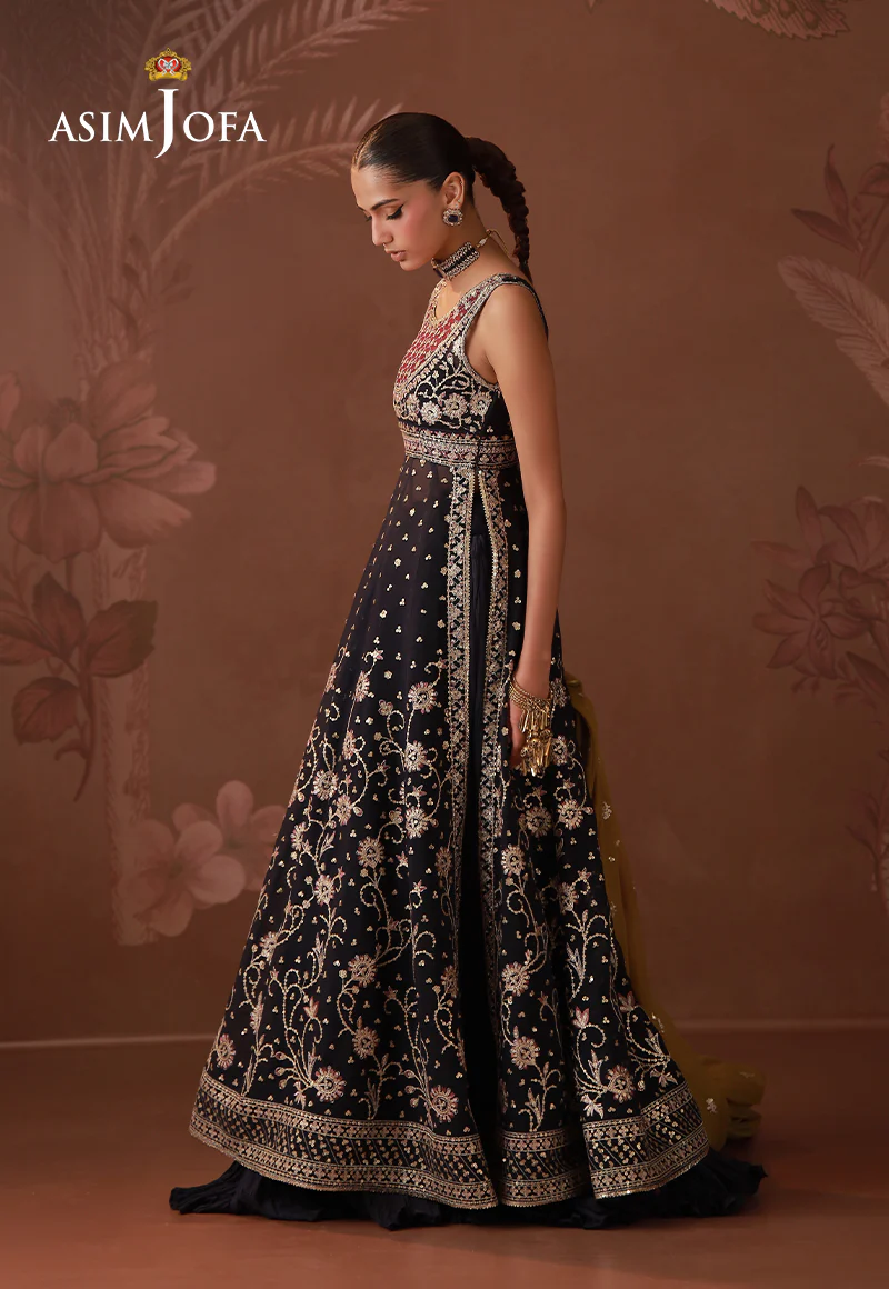 AJULD-01 Embroidered Chiffon Unstitched 3 Pcs - Image 6