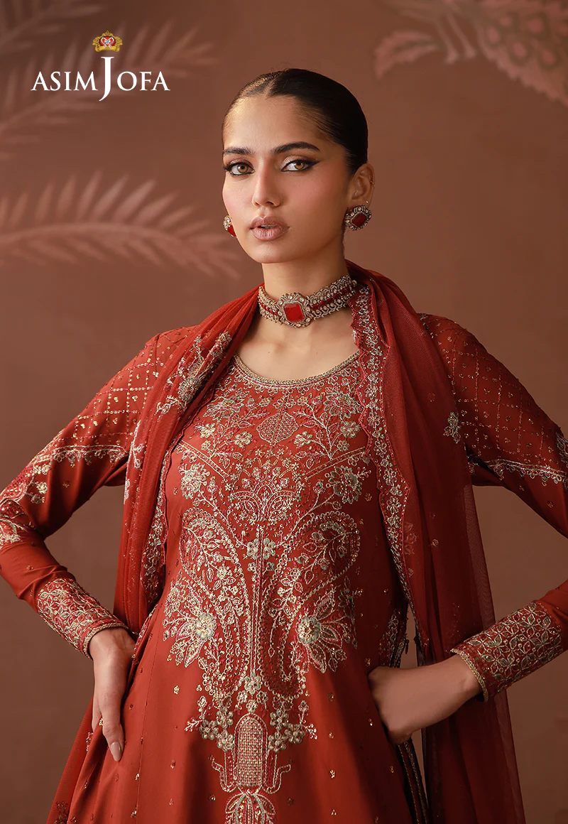 AJULD-02 Embroidered Boski Silk Unstitched 3 Pcs - Image 3