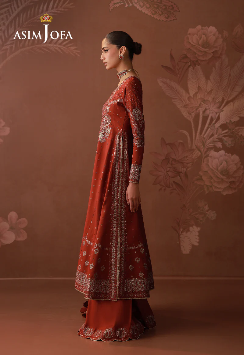 AJULD-02 Embroidered Boski Silk Unstitched 3 Pcs - Image 6