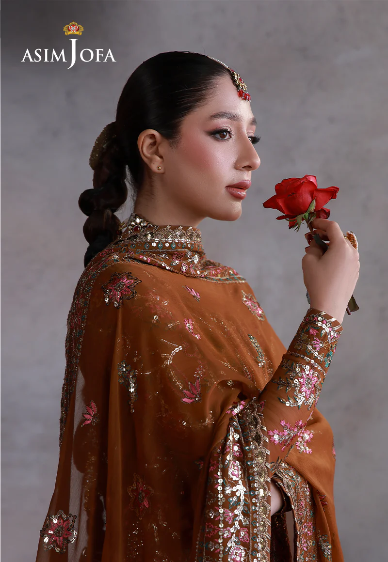 AJULN-03 Embroidered Chiffon Unstitched 3 Pcs - Image 8