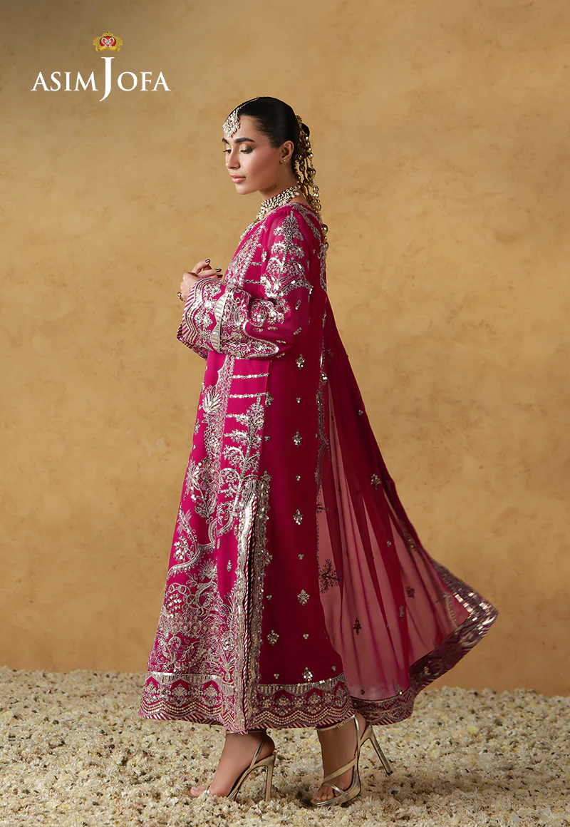 AJULN-21 Embroidered Chiffon Unstitched 3 Pcs - Image 3