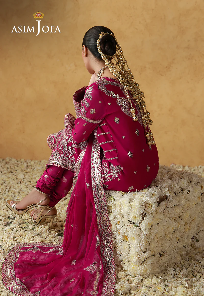 AJULN-21 Embroidered Chiffon Unstitched 3 Pcs - Image 6