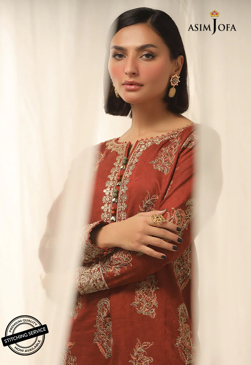 AJWE-16 EMBROIDERED SELF-JACQUARD 2 PCS - Image 8