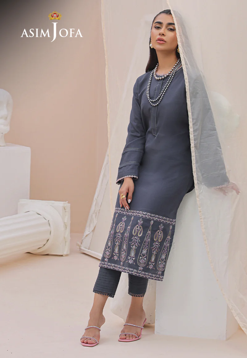 AJWS-08 (1-PC) EMBROIDERED SELF JACQUARD 1 PC - Image 6